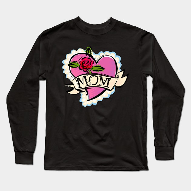 Mum Love Heart Long Sleeve T-Shirt by longford